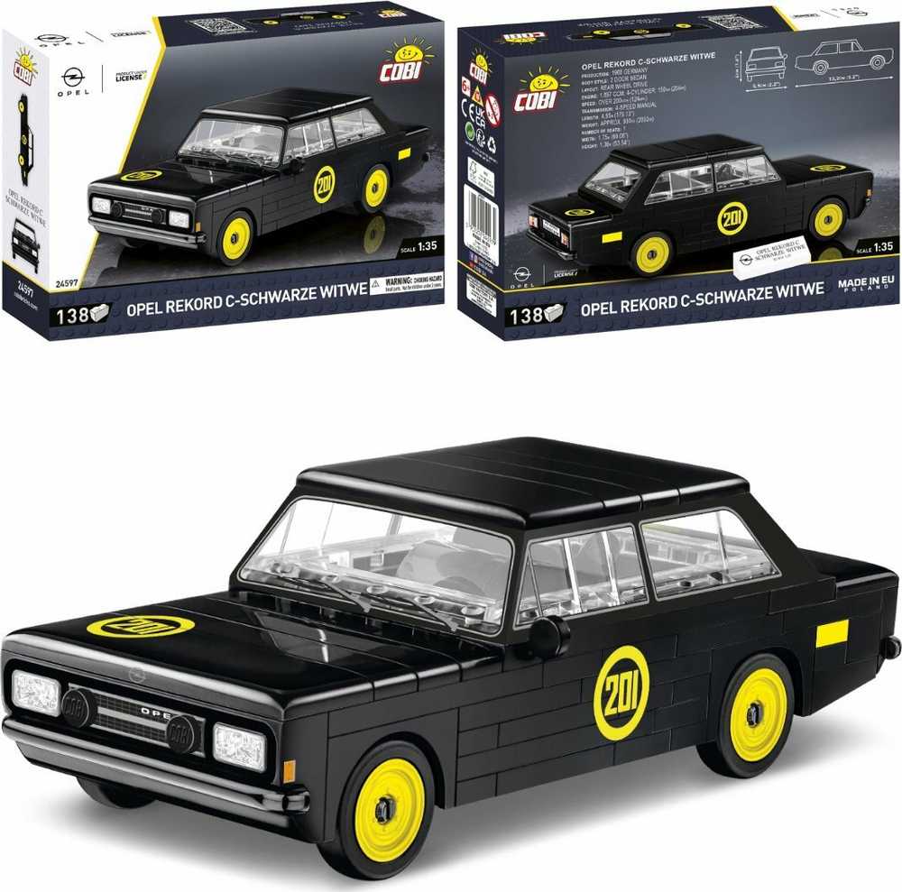 Cobi Polskie Klocki COBI 24597 Samochód Opel Rekord C-Juoda Wdowa Auto 1:35