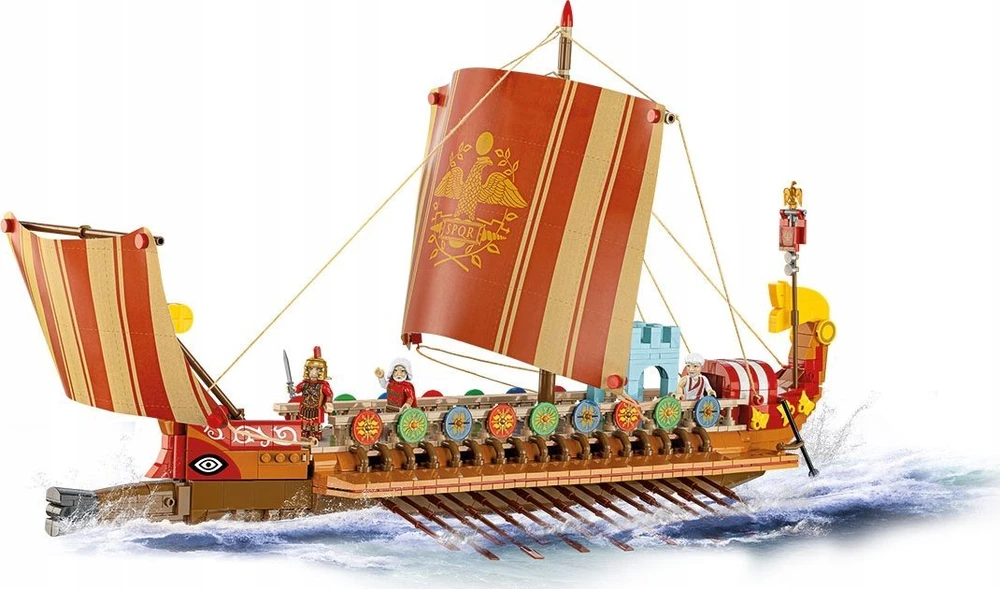 Klocki Romos imperijos statybiniai kaladėlės - Karo laivo 1810 kaladėlės