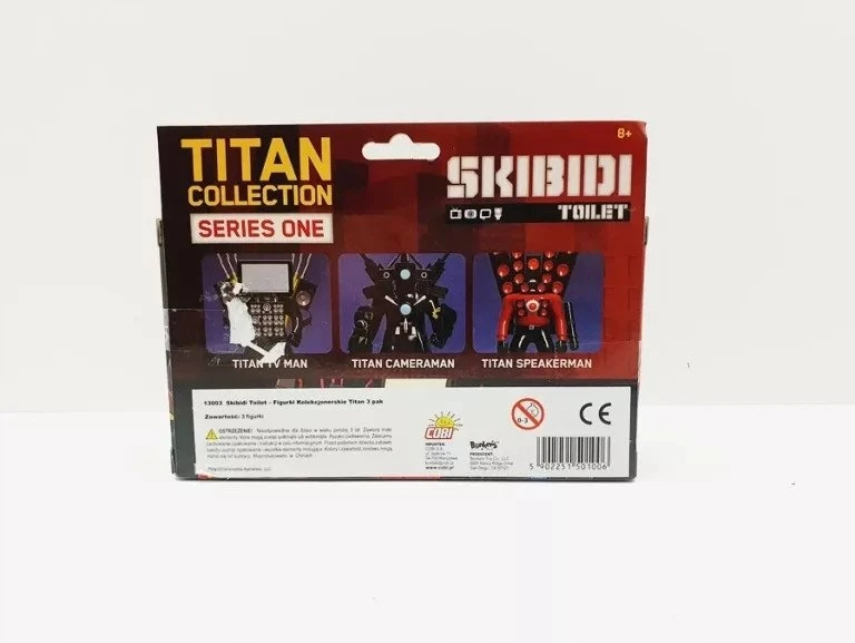 Figūrėlė Cobi Skibidi Toilet - Titan Pack 3-pak