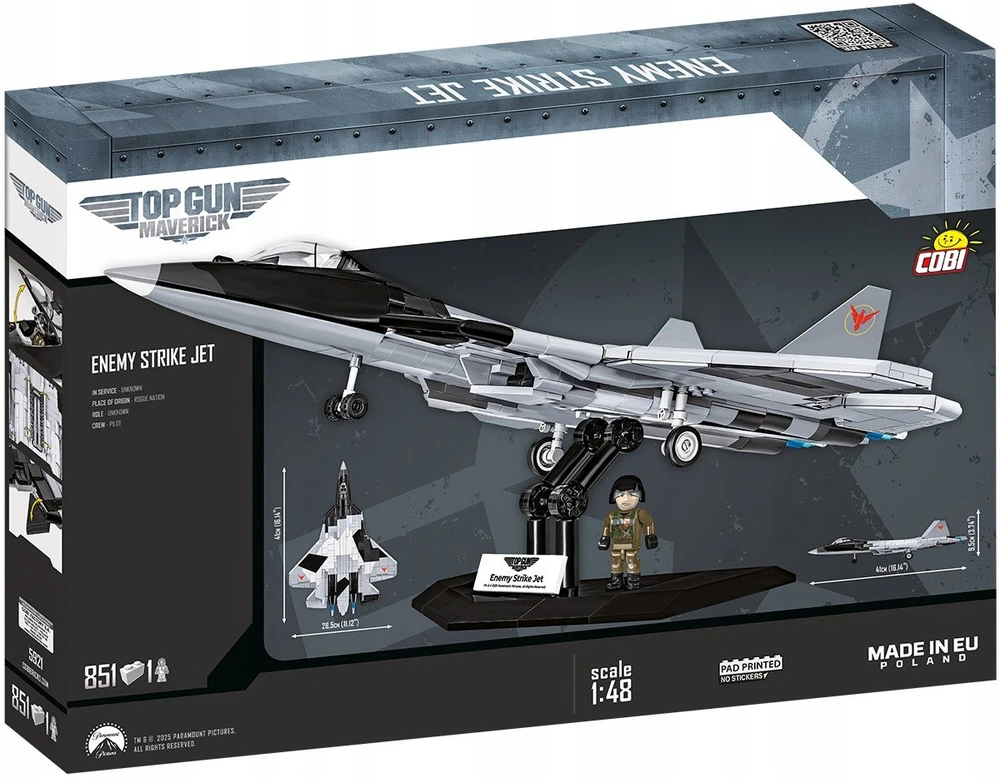 COBI SU-57 Felon reaktyvinio naikintuvo konstruktorius 1:48, 851 det., 5921