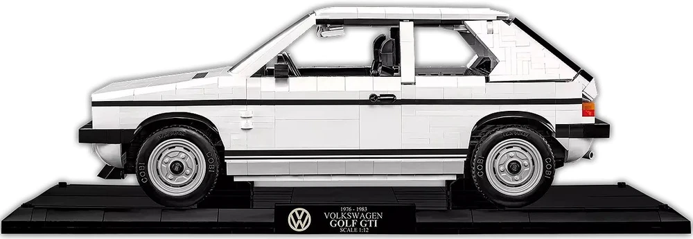 Statybinis žaidimas - COBI - Volkswagen Golf GTI (1976-1983) - Vykdomasis leidimas - 1743 dalys - Balta