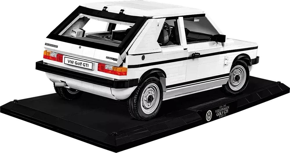 Statybinis žaidimas - COBI - Volkswagen Golf GTI (1976-1983) - Vykdomasis leidimas - 1743 dalys - Balta