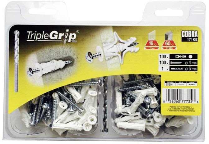 Cobra Įvarai GKP, 4 x 29 mm, plastikiniai, 100 vnt.