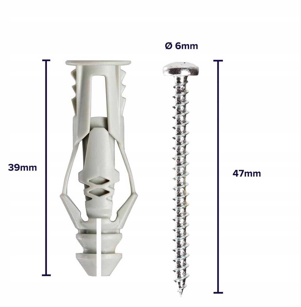 Cobra Įvarai GKP, 6 x 39 mm, plastikiniai, 40 vnt.