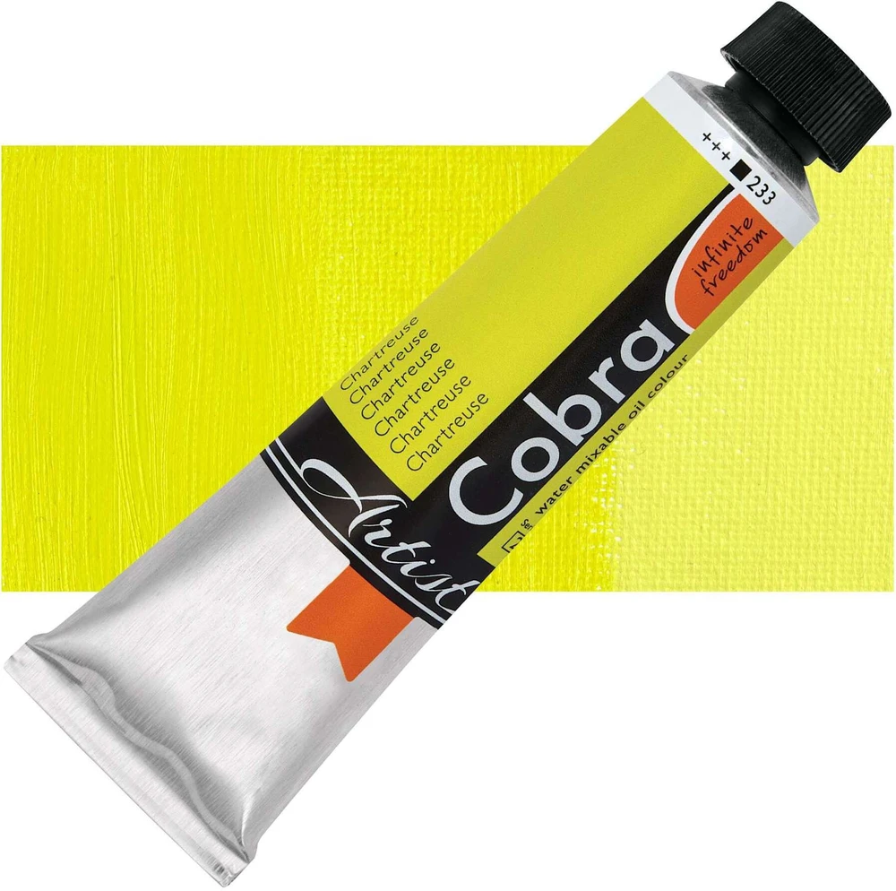 Cobra Cobra Artist Vanduo-Mixable Oil Colour Tube Chartreuse 233