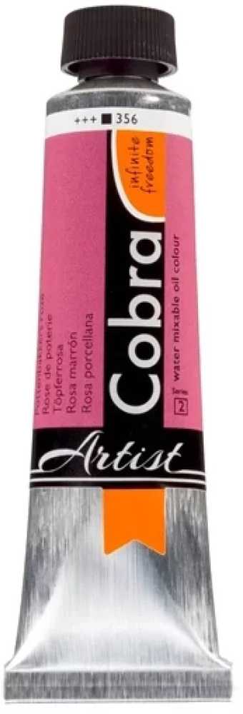 Cobra Cobra Artist Vanduo-Mixable Oil Colour Tube Potter's Rožinė 356