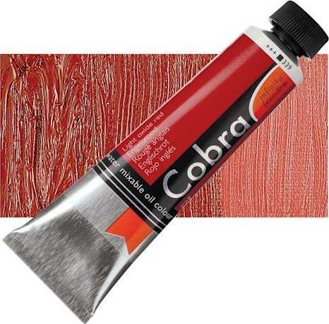 Cobra Cobra Artist Vanduo-Mixable Oil Colour Tube Light Oxide Raudona 339