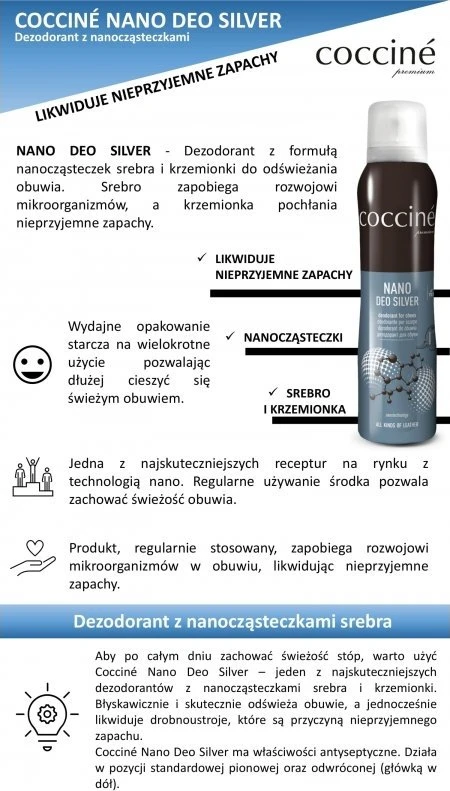 Coccine Nano dezodorantas batams 400 ml (55/54/400c), kokcine