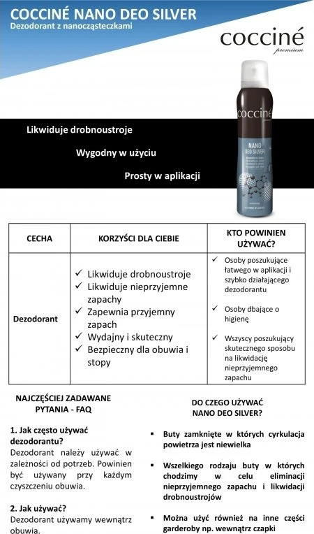 Coccine Nano dezodorantas batams 400 ml (55/54/400c), kokcine