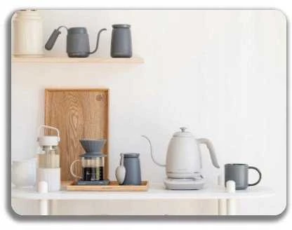 Cocinare BUYDEEM elektrinis „Gooseneck“ kavos virimo aparatas „Virdulys“, modelis K821, spalva „Oat Baltas EU“