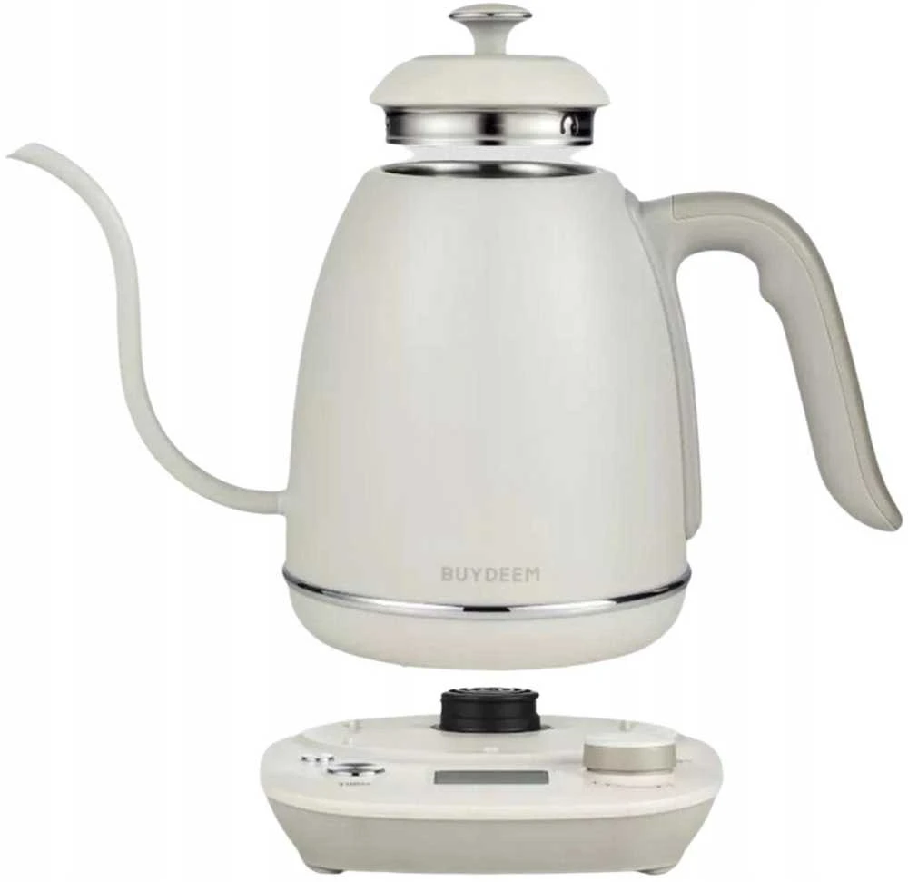 Cocinare BUYDEEM elektrinis „Gooseneck“ kavos virimo aparatas „Virdulys“, modelis K821, spalva „Oat Baltas EU“