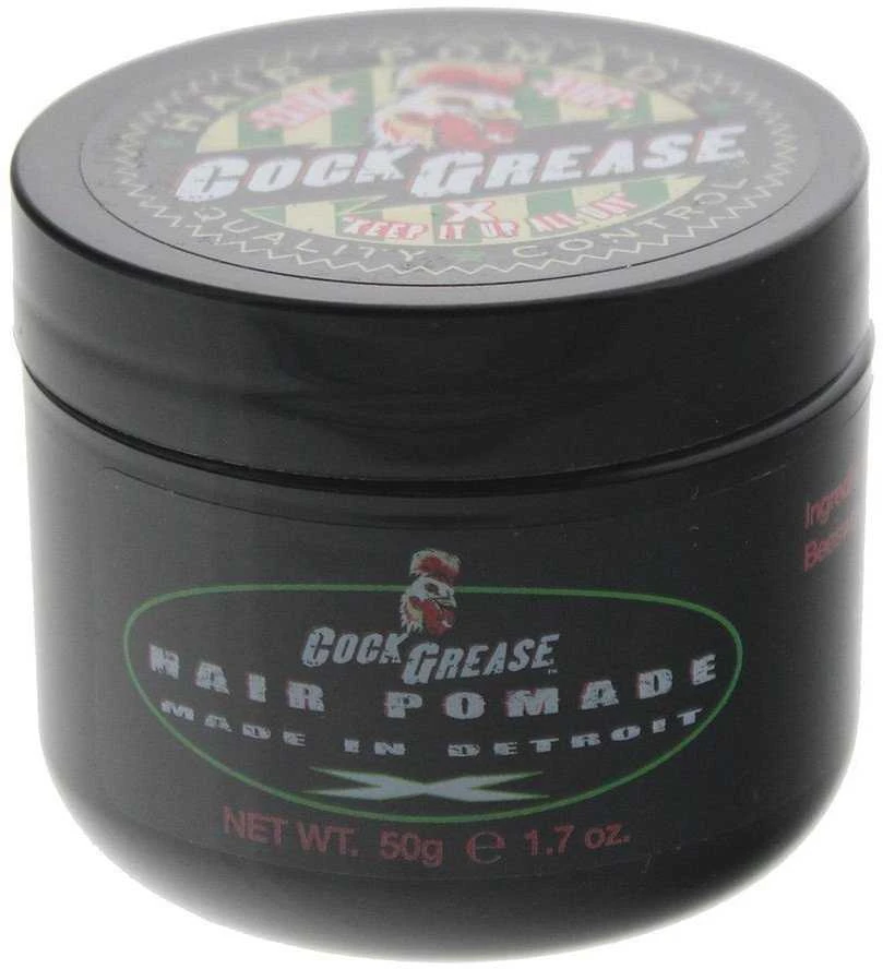 „Cock Grease Extra Stiff X“ plaukų formavimo pomada, suteikianti blizgesio ir stiprios fiksacijos, 50 g