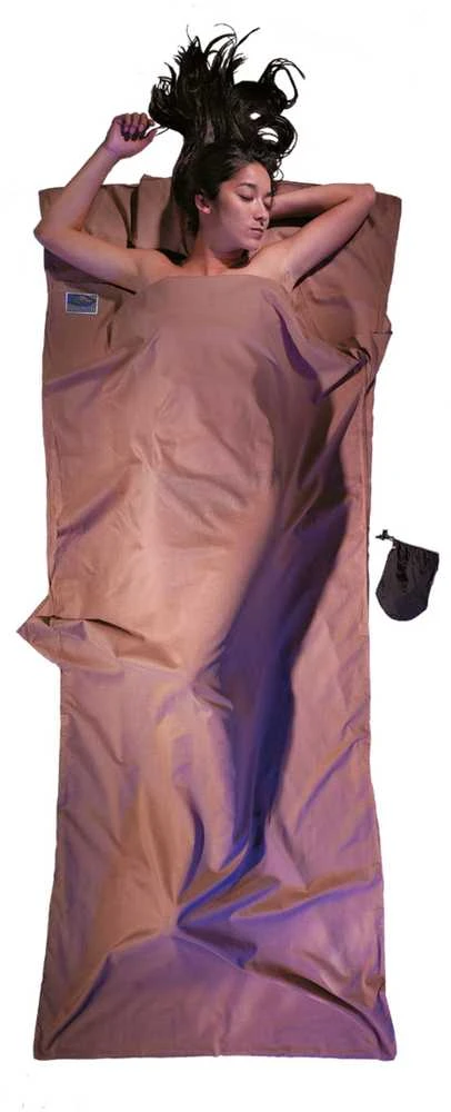 Kelioninė patalynė Cocoon TravelSheet Egyptian Cotton - Šviesiai ruda