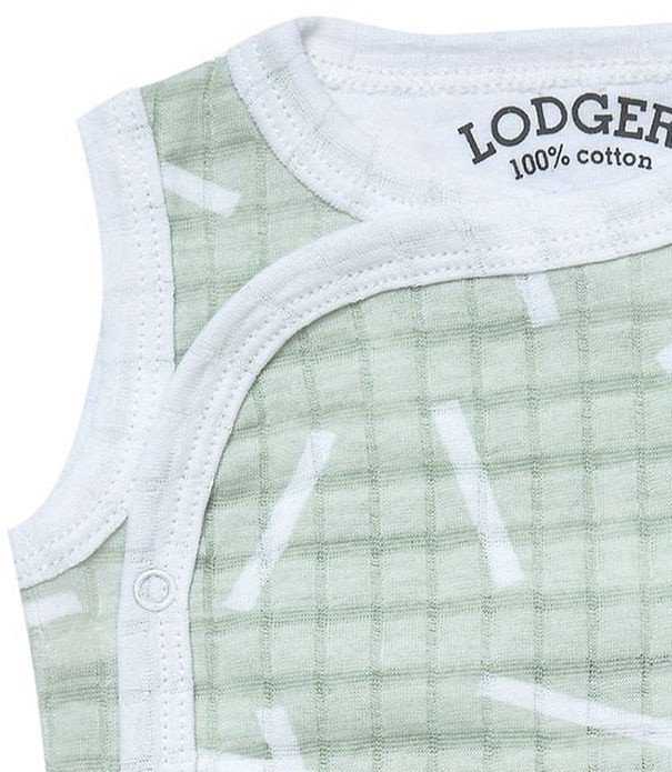 Cocoon išpardavimas! Lodger Romper Sprinkle berankovis medvilninis body Leaf 68 cm RF 070_68