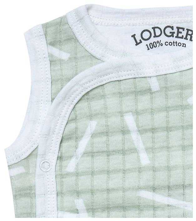 Cocoon Sale! Lodger Romper Sprinkle sleeveless cotton bodysuit Leaf 62 cm RF 070_62