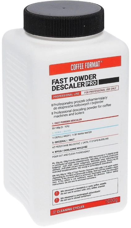 Coffee Format Odkamieniacz Fast Powder Nukalkinimo priemonė PRO 1kg