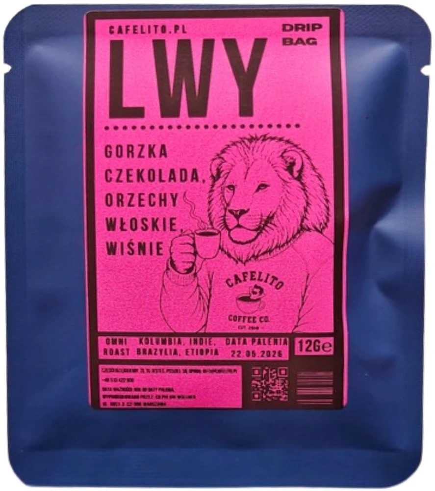 Coffee Plant Cafelito - lengvas lašėjimo maišelis - 1 pakelis 12 g