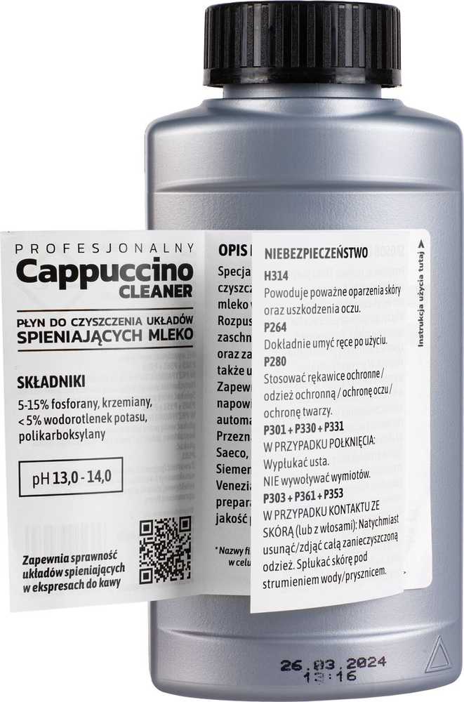 Coffix Pieno sistemos valiklis 250ml