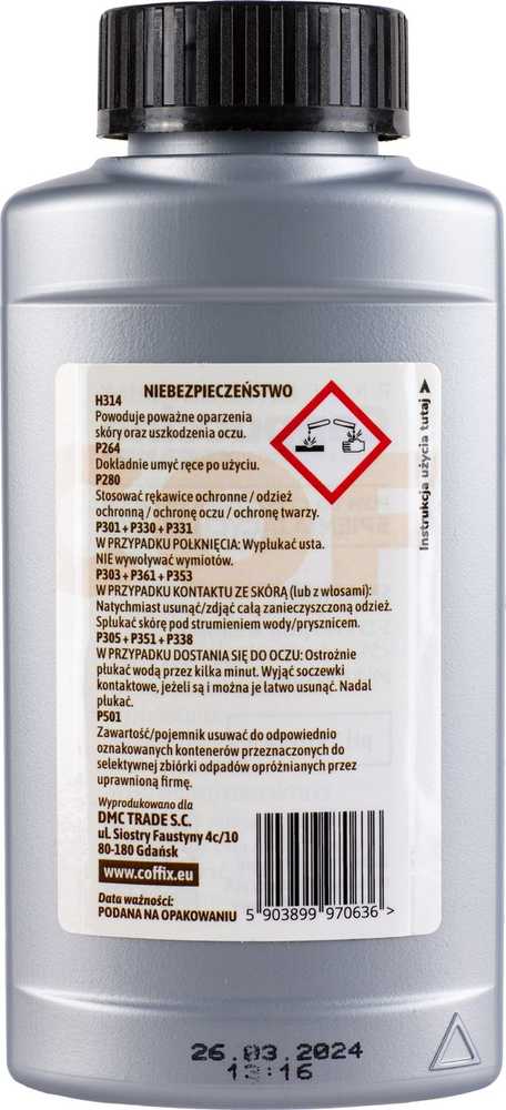 Coffix Pieno sistemos valiklis 250ml