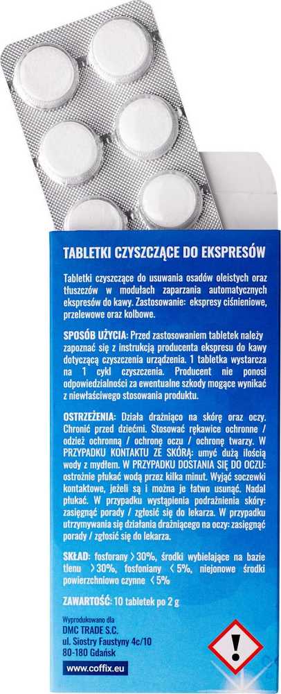 Coffix Kavos aparatų valymo tabletės COFFIXTC10 10 vnt.