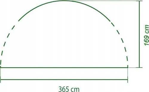 Sienelė nuo saulės Coleman Event Shelter Pro Acc Sunwall, su durimis, žalia, 3.65m