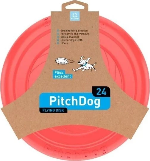 Collar Antkaklis APYKLA PITCHDOG SPORTINIS KUMULYS 9cm ROŽAS