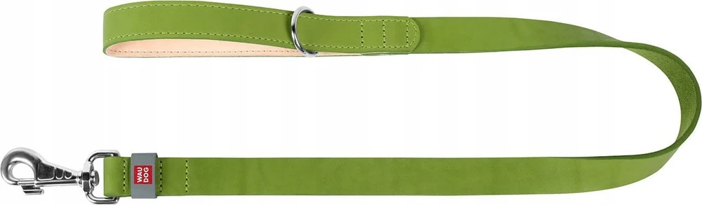 WAUDOG natūralios odos pavadėlis šuniui 20 mm pločio, 122 cm ilgio rožinis