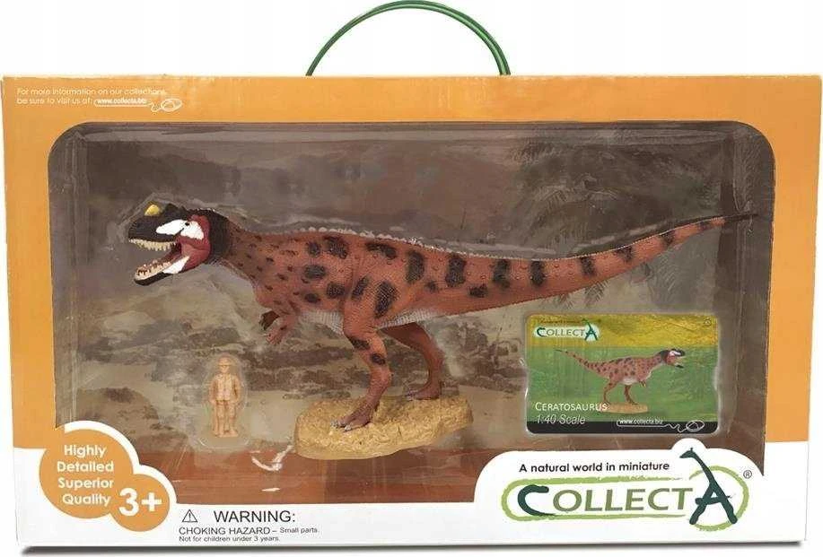 Figūrėlė Collecta COLLECTA CERATOSAURUS SU judančiu žandikauliu PAKUOTĖJE (DELUXE)