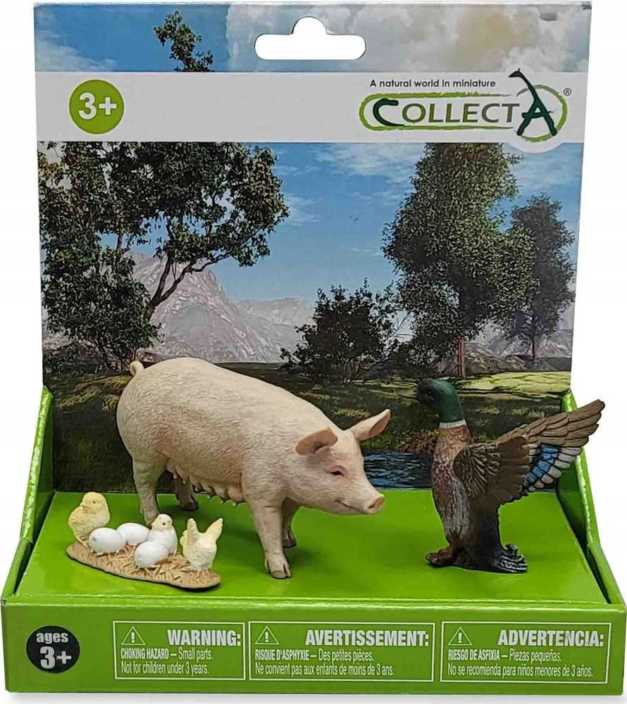 Figūrėlė Collecta COLLECTA Rinkinys 3 ŪKIO GYVŪNAI PAKUOTĖJE (88480, 88378, 88863)