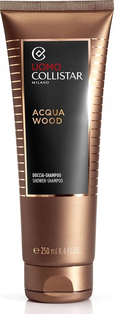 Collistar Uomo Acqua Wood Shower-Šampūnas dušo gelis ir šampūnas viename vyrams, 250 ml
