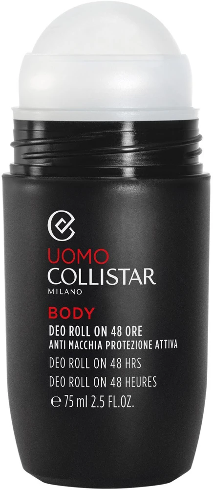 Collistar Uomo Body Deo Roll On 48HRS rutulinis dezodorantas vyrams, 75 ml