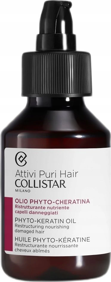 Collistar Maitinamasis aliejus pažeistiems plaukams su fitokeratinu (atkuriamasis maitinamasis aliejus plaukams) 100 ml