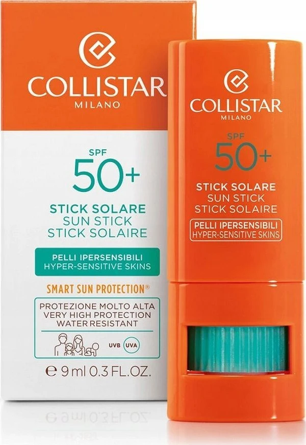 Collistar Perfect Tanning Clear Sun Stick Spf50 pieštukas apsaugantis nuo saulės 8g