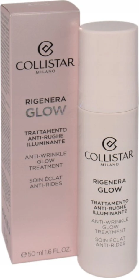 "Collistar Rigenera Glow" (švytėjimo suteikianti priemonė nuo raukšlių) skaistinantis odos skystis 50 ml