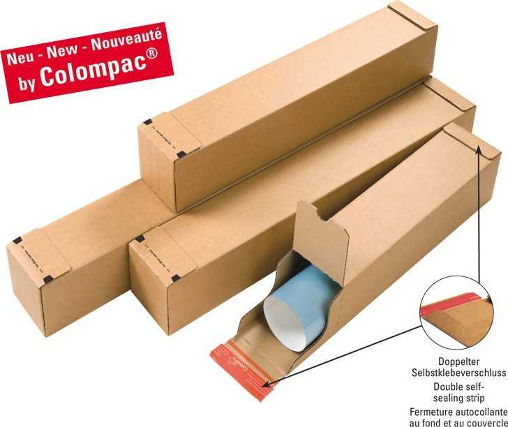 Colompac Colompac CP 072, pakavimo dėžutė, pristatymas, ruda, stačiakampė, 115 mm, 115 mm