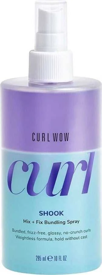 Color Wow purškiklis garbanotiems ir banguotiems plaukams Curl Wow Shook (Mix+Fix Bundling Purškiklis) 295 ml