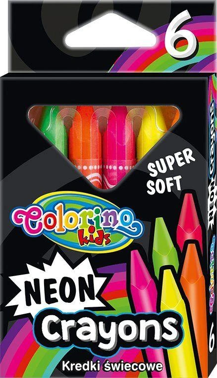 Vaškinės kreidelės Colorino Kids 6 spalvų