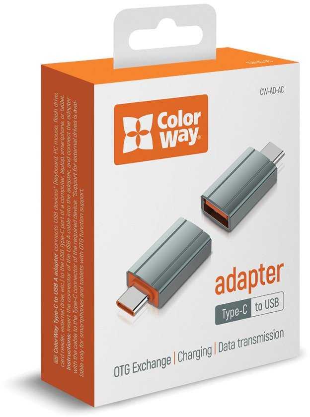 „ColorWay“ USB-A–C tipo adapteris | CW-AD-AC