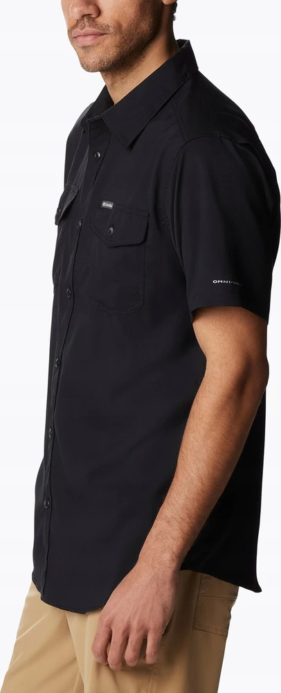 Columbia Columbia Utilizer II Solid trumpomis rankovėmis marškinėliai 1577762011 Juoda XL