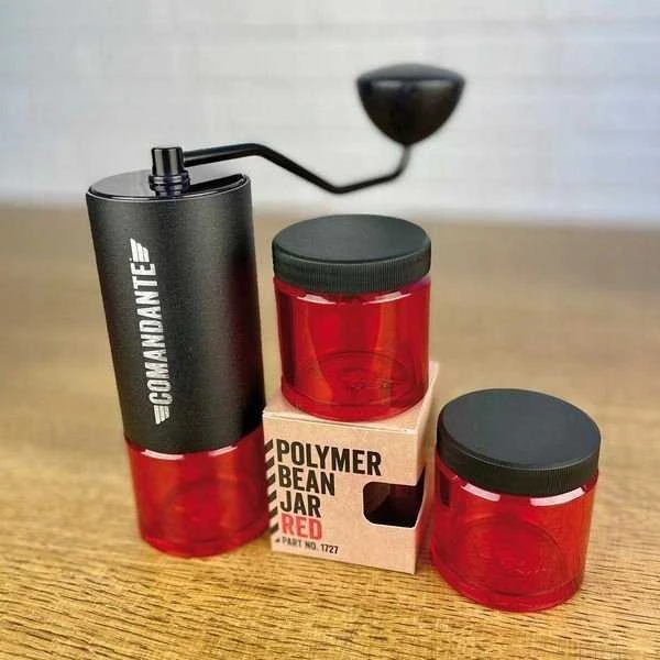 Kavamalė Comandante - Bean Jar - Raudona Polymer