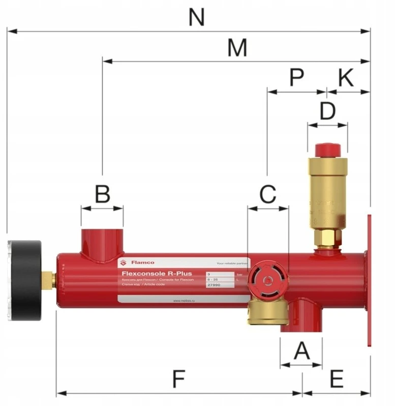 Comap Flexconsole R Plus 3/4 - Montavimo konsolė šildymo indams Baseflex 8 - 25L