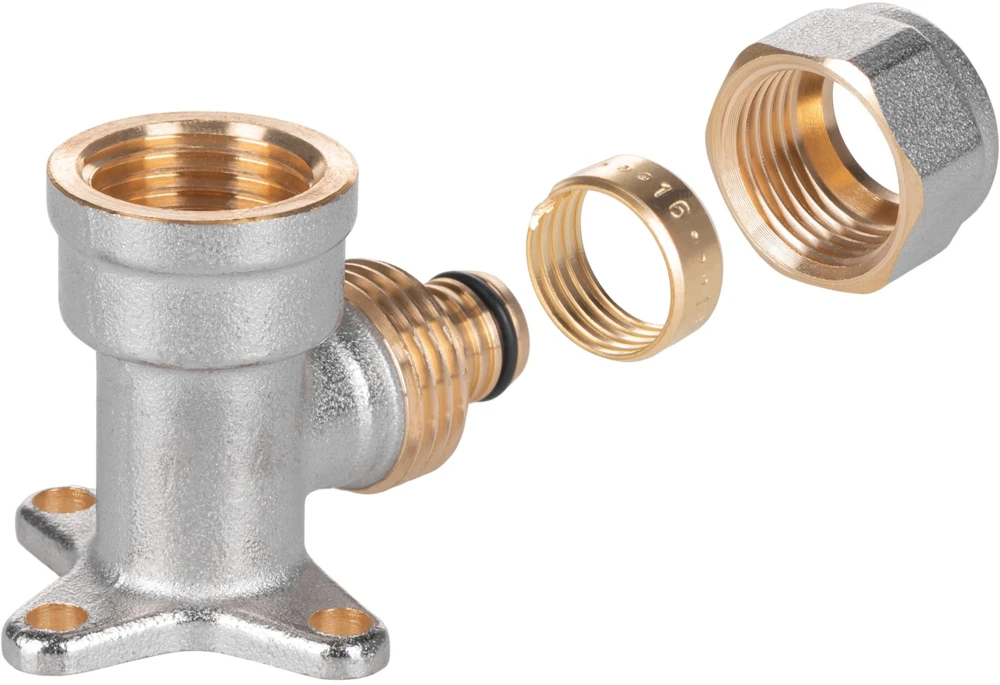 Comap Sieninė alkūnė GW suspaudžiama TurboSKIN žalvaris 16x1/2x16 (sukama)946631431-01 (DWZ)