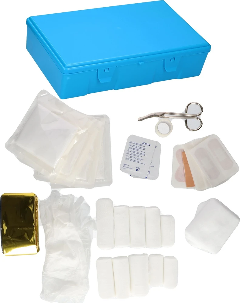 EDCO AUTOMOBILINĖ VAISTINĖLĖ SU PRIEMONĖMIS 30 ELEMENTŲ BOX 141145