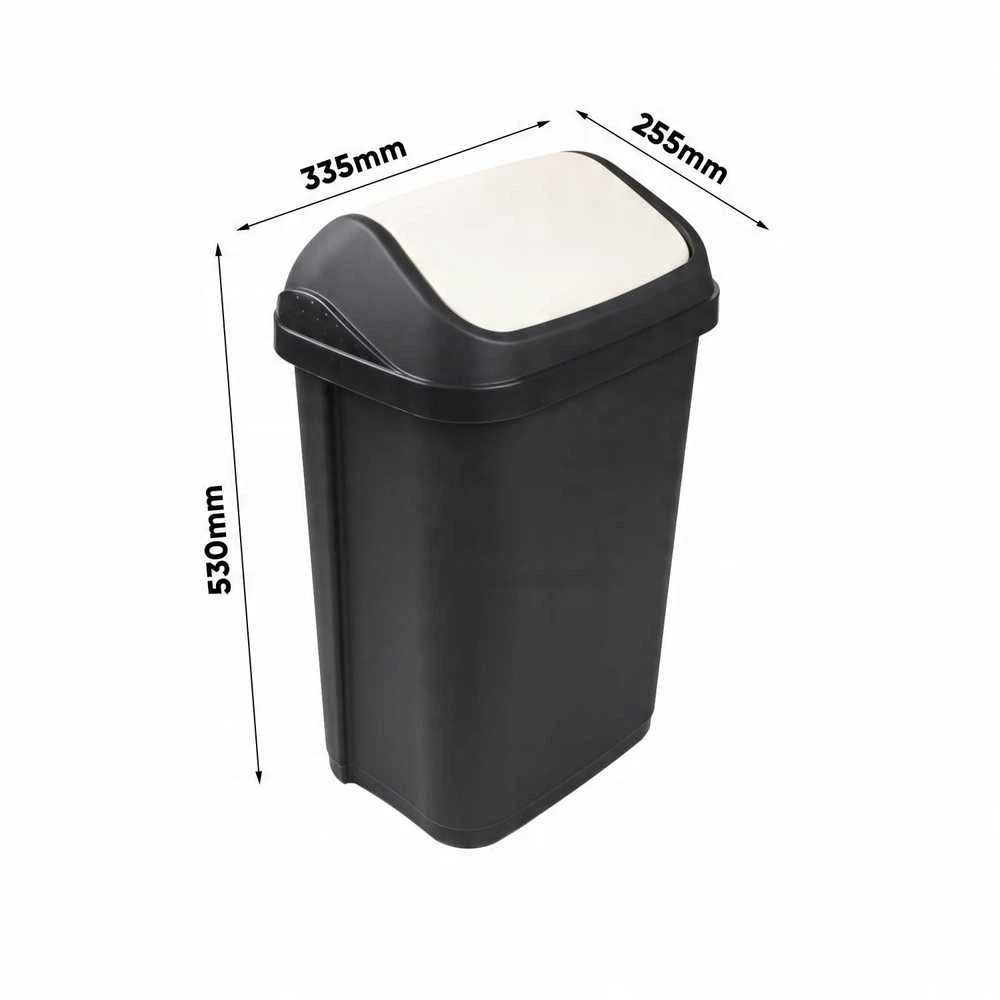 Keeeper šiukšliadėžė su besisukančiu dangčiu 25L Swantje 33.5x25.5x53.5cm mėlynas