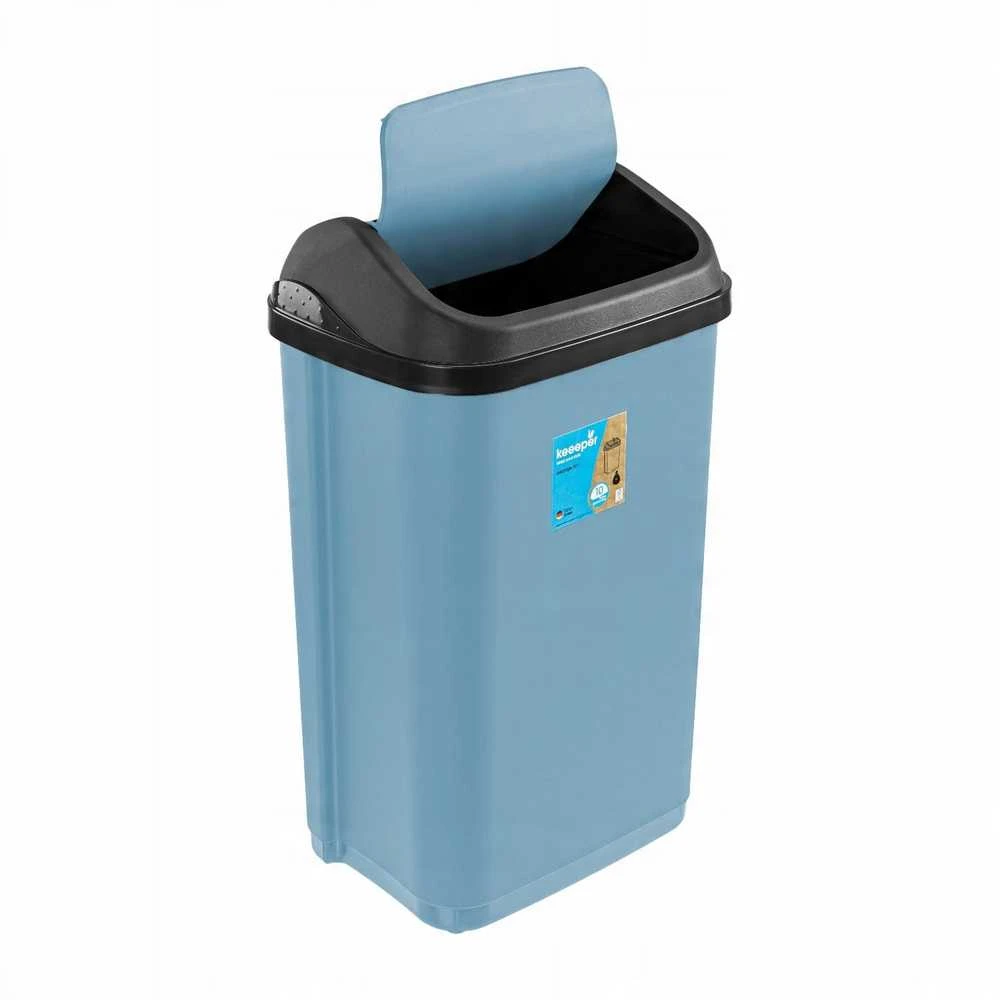 Keeeper šiukšliadėžė su besisukančiu dangčiu 25L Swantje 33.5x25.5x53.5cm mėlynas