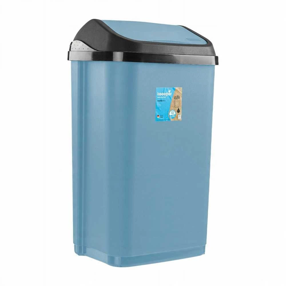 Keeeper šiukšliadėžė su besisukančiu dangčiu 25L Swantje 33.5x25.5x53.5cm mėlynas
