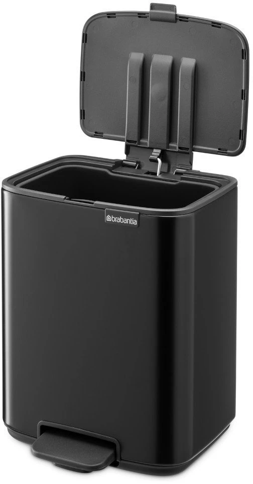 Brabantia atkritumu tvertne ar pedāli Bo, 7l, matēta melna