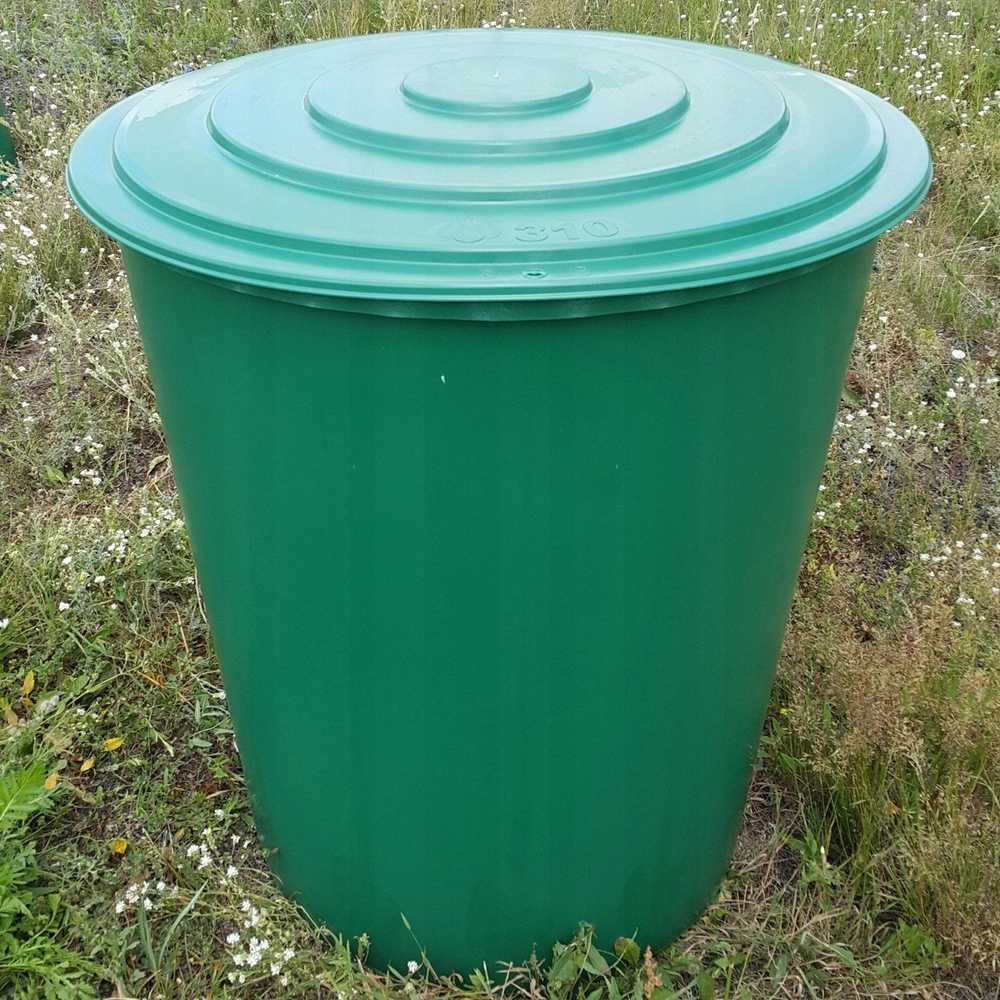 Stefanplast Vanduo statinė 310L su dangčiu ir čiaupu Ø80x93cm