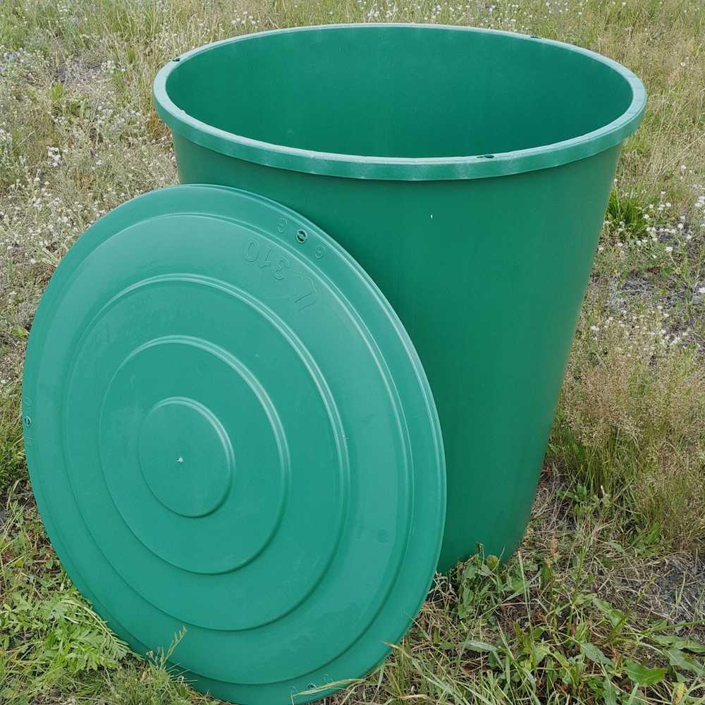 Stefanplast Vanduo statinė 310L su dangčiu ir čiaupu Ø80x93cm