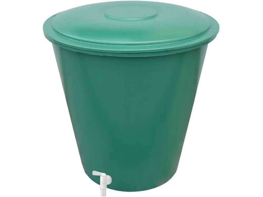 Stefanplast Vanduo statinė 310L su dangčiu ir čiaupu Ø80x93cm
